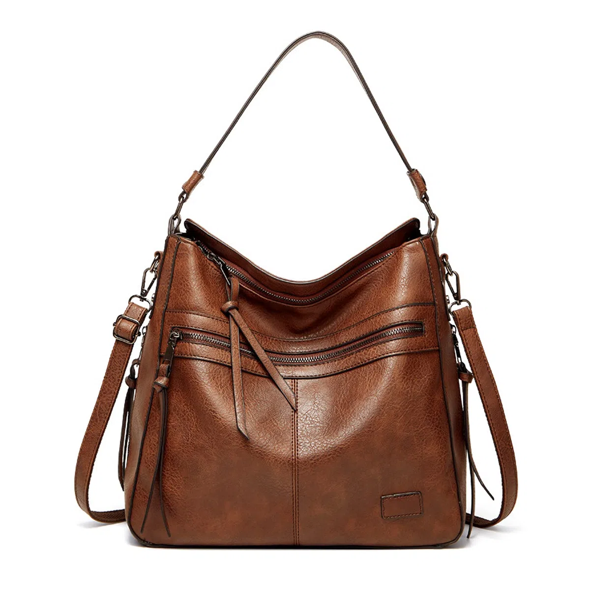 FANDARE Bolso Hombro Mujer Tote Bandolera Shoppers Bolso Hombro Mano Gran Portátiles 12.9 Pulgadas Mochila Impermeable PU Cuero Compra Señora para Viaje Trabajo Escuela Compras Bag