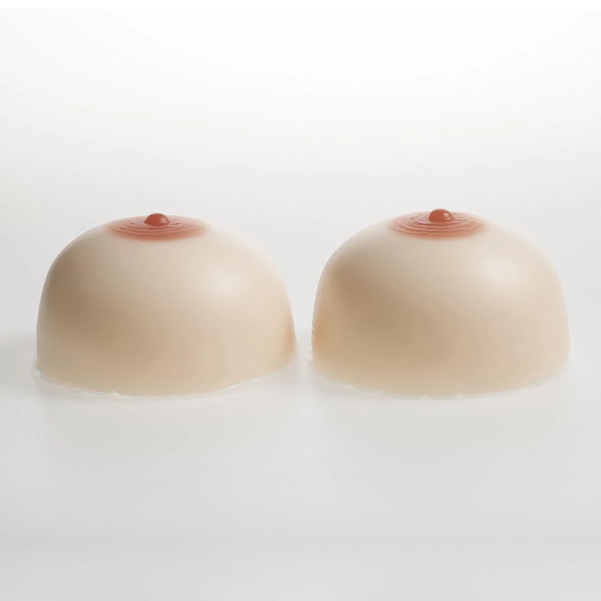 Travesti Reina disfrazada Transexuales Mastectomía Copa B - I Realista Forma mamaria Autoadhesivo Silicona Pecho Falso(DD Cup, White)