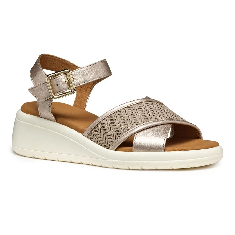 Geox D Meliconia G Sandalia de cuñaMujer