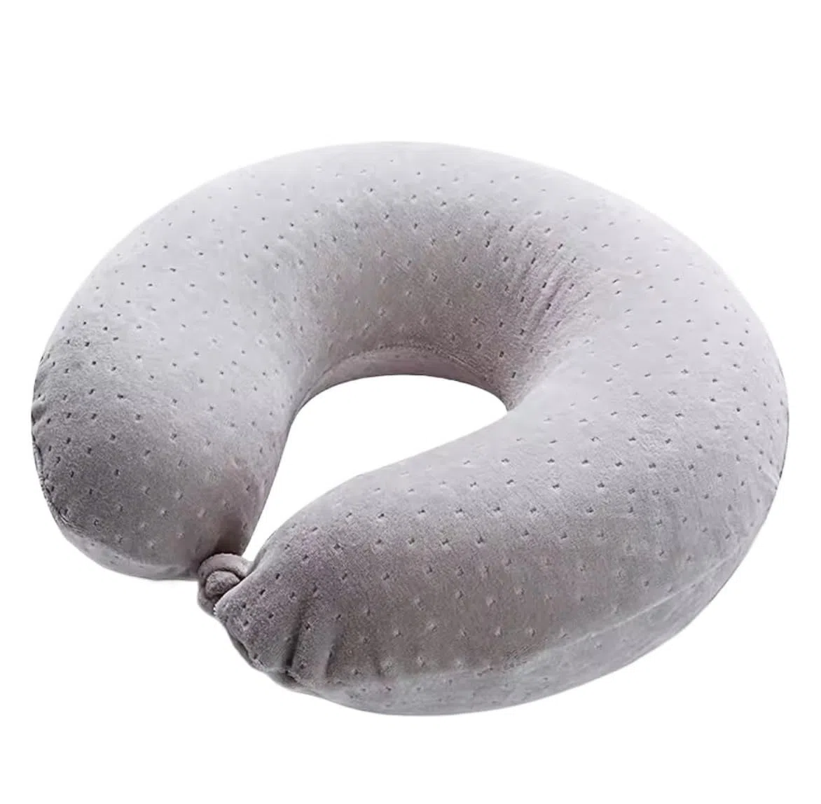 Almohada de avión para el Cuello, Almohada De Viaje De Látex Almohadas De Viaje De Algodón para El Cuello Almohada De Viaje para Avión Cojin Cuello(Grey)
