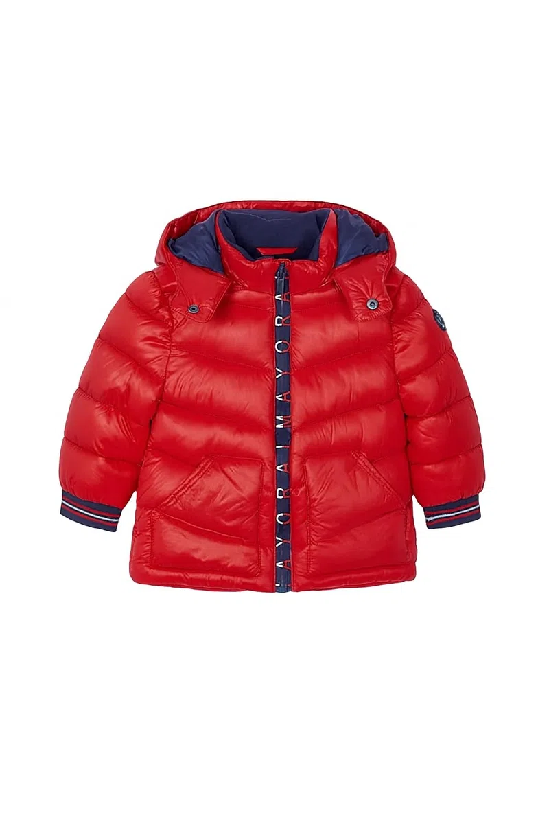 Generico Chaqueta acolchada para bebé, detalles de invierno, chaqueta de invierno con capucha extraíble, parka cálida bic suspendida – Plumón en varias tallas – Chaqueta acolchada para bebé 2416