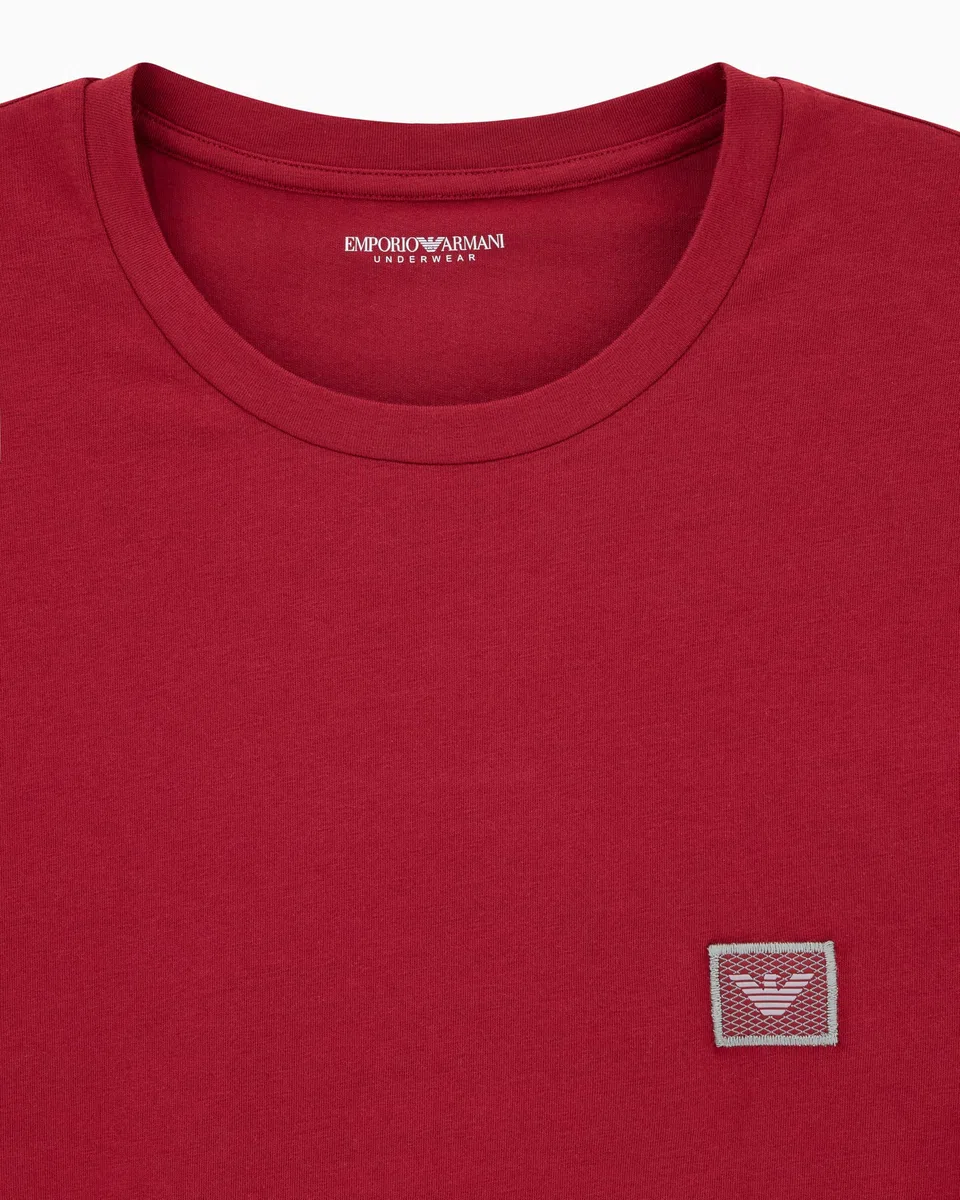 Emporio Armani Men's Shiny Logoband T-Shirt T-Shirt (Pack of 1)