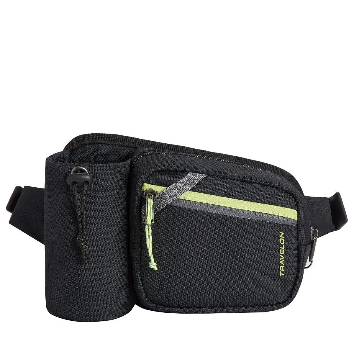 Travelon Greenlander-Riñonera antirrobo, Unisex Adulto, Negro Azabache