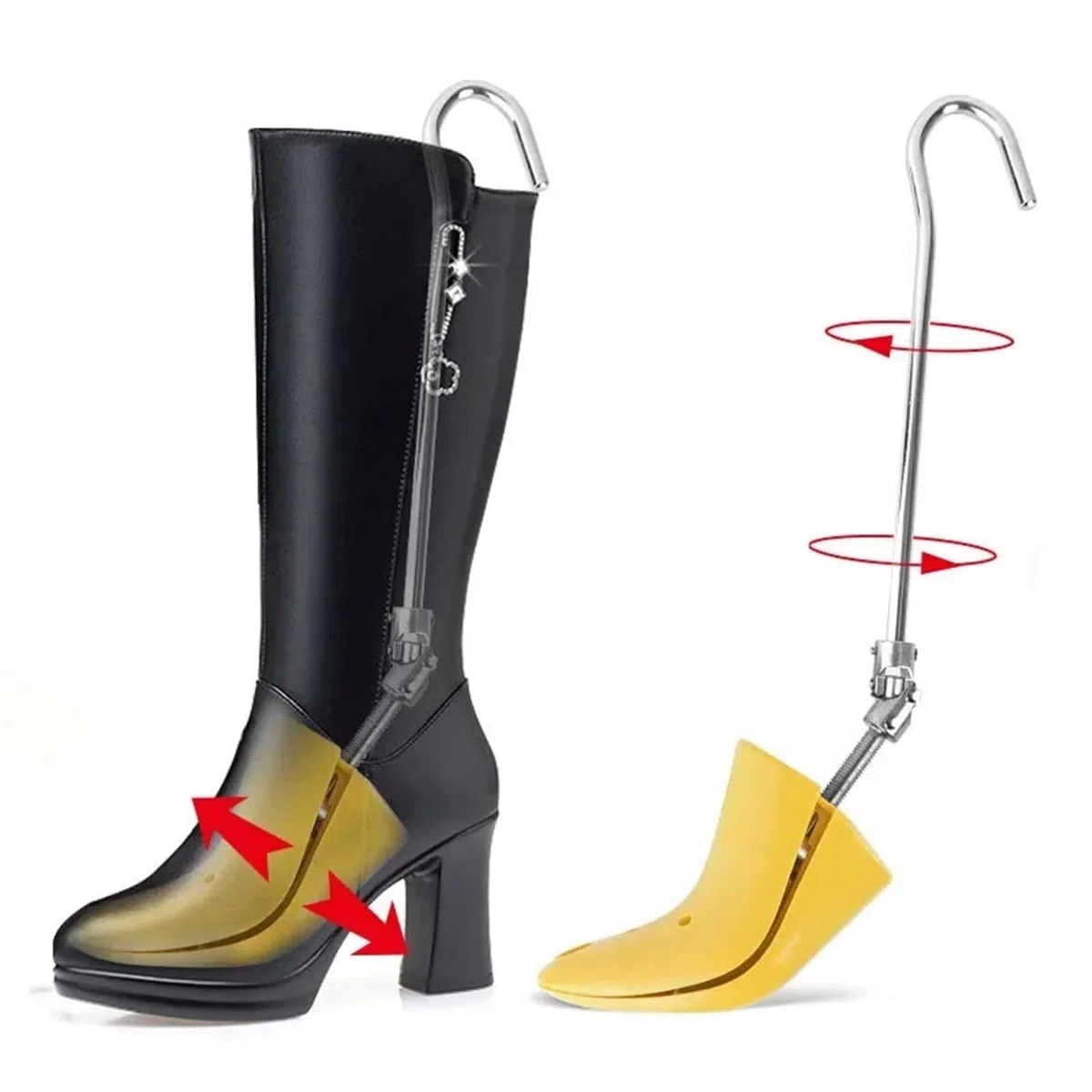Hormas para Zapato Árboles de Zapatos Ajustables for Hombre y Mujer, expansor de Zapatos, Tacones Altos, Accesorios for moldear Botas, 1 ud.(Size L(39-44))