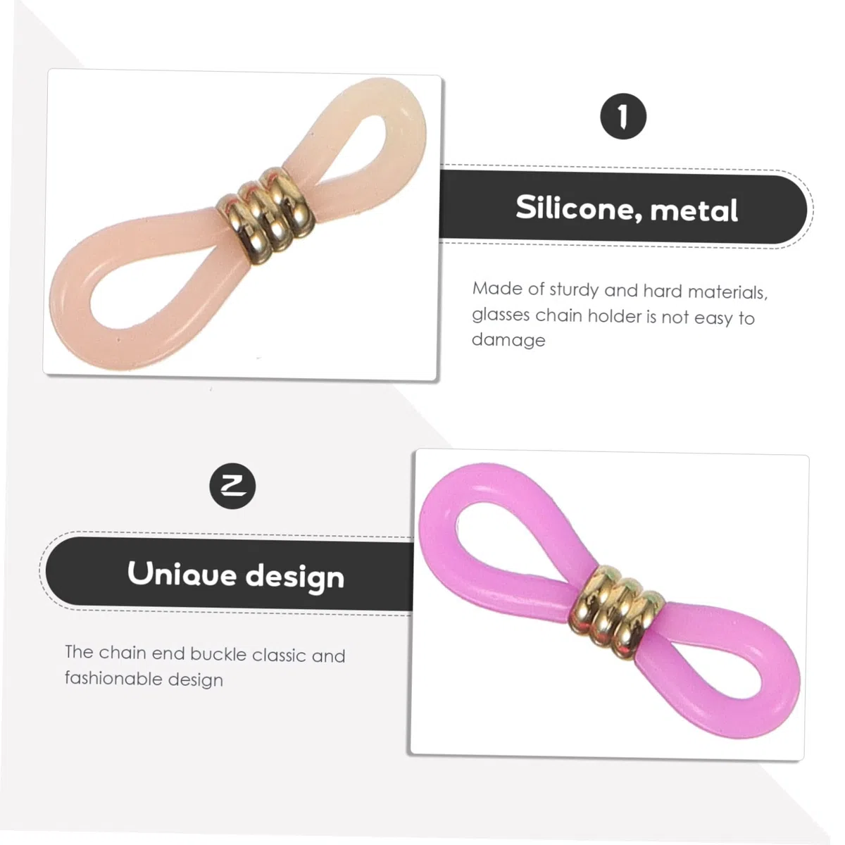 BESPORTBLE Hebilla Antideslizante Para Cadena De Gafas Cordón Para Gafas De Mujer Correas De Cable Para Gafas Cadena Para Gafas Soporte Para Gafas Correa Para Gafas Gel De Sílice