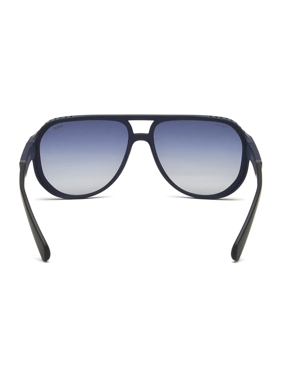 IDEE Gafas de sol 100% protección UV degradado de borde completo piloto hombre marco policarbonato