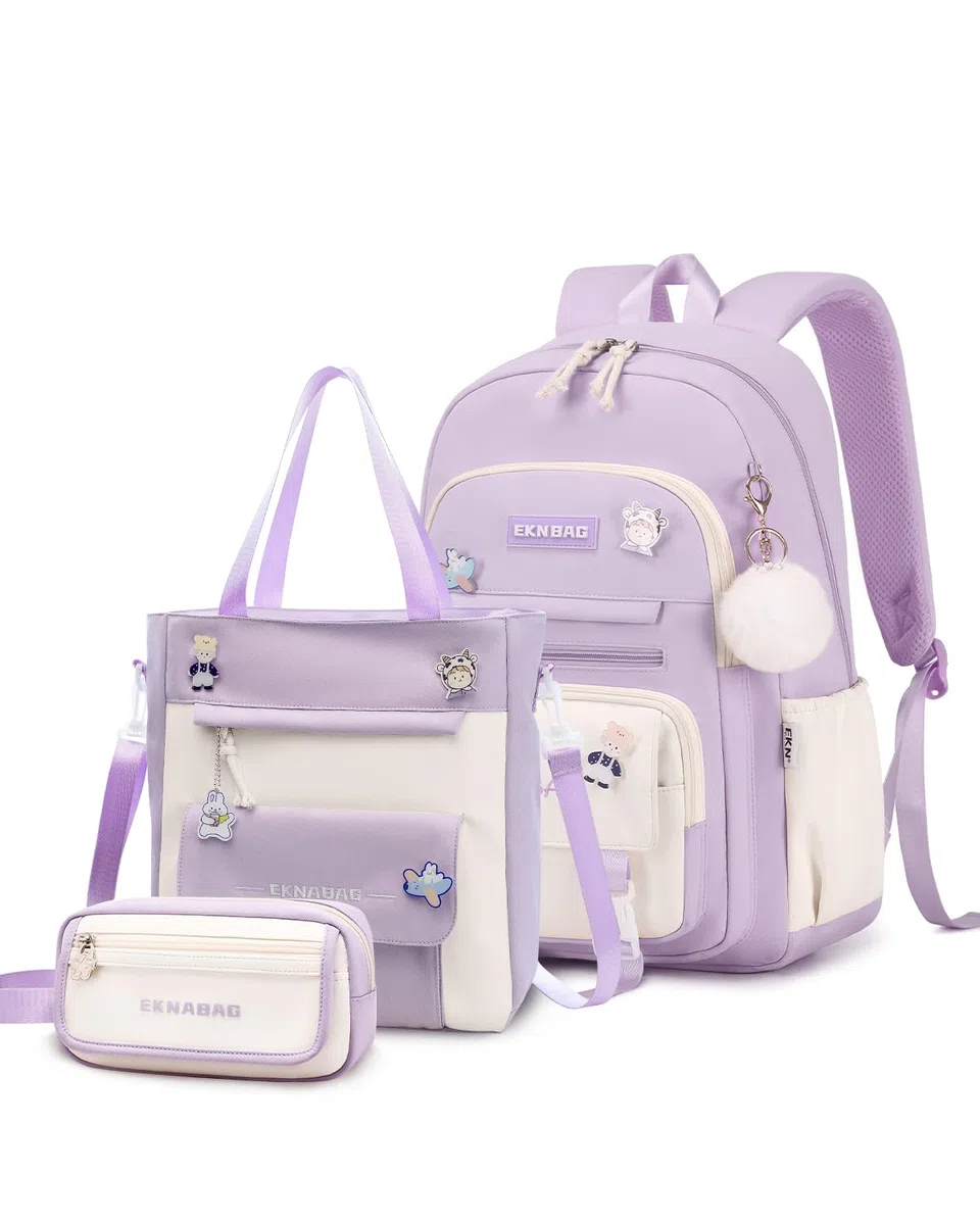 Tanou Mochilas Escolares Niña, Juego de Mochila Colegio Adolescente Chica