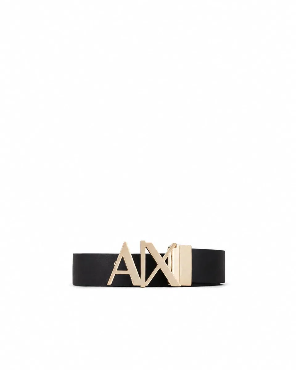 Emporio Armani Essential, Reversible, Logo Flip Closure Cinturón Hombre