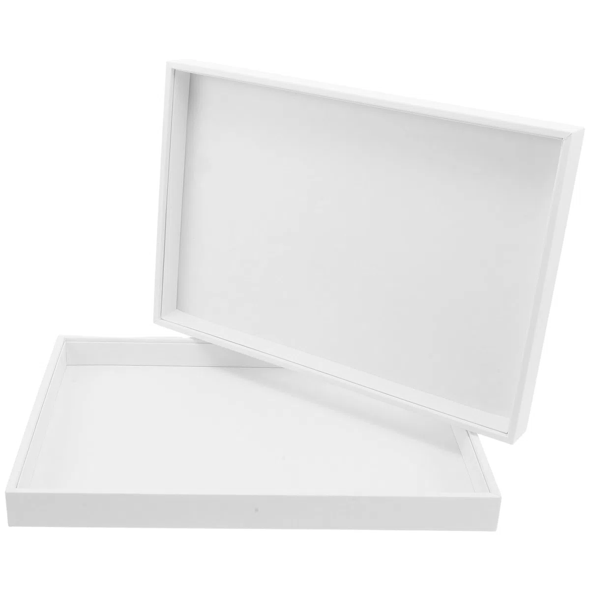 Gatuida 2 piezas Bandejas Apilables Grandes para Joyas con Acabado Lujoso Organizador Flexible para Collares Anillos Pendientes y Pulseras para Tocadores y Almacenamiento Diario