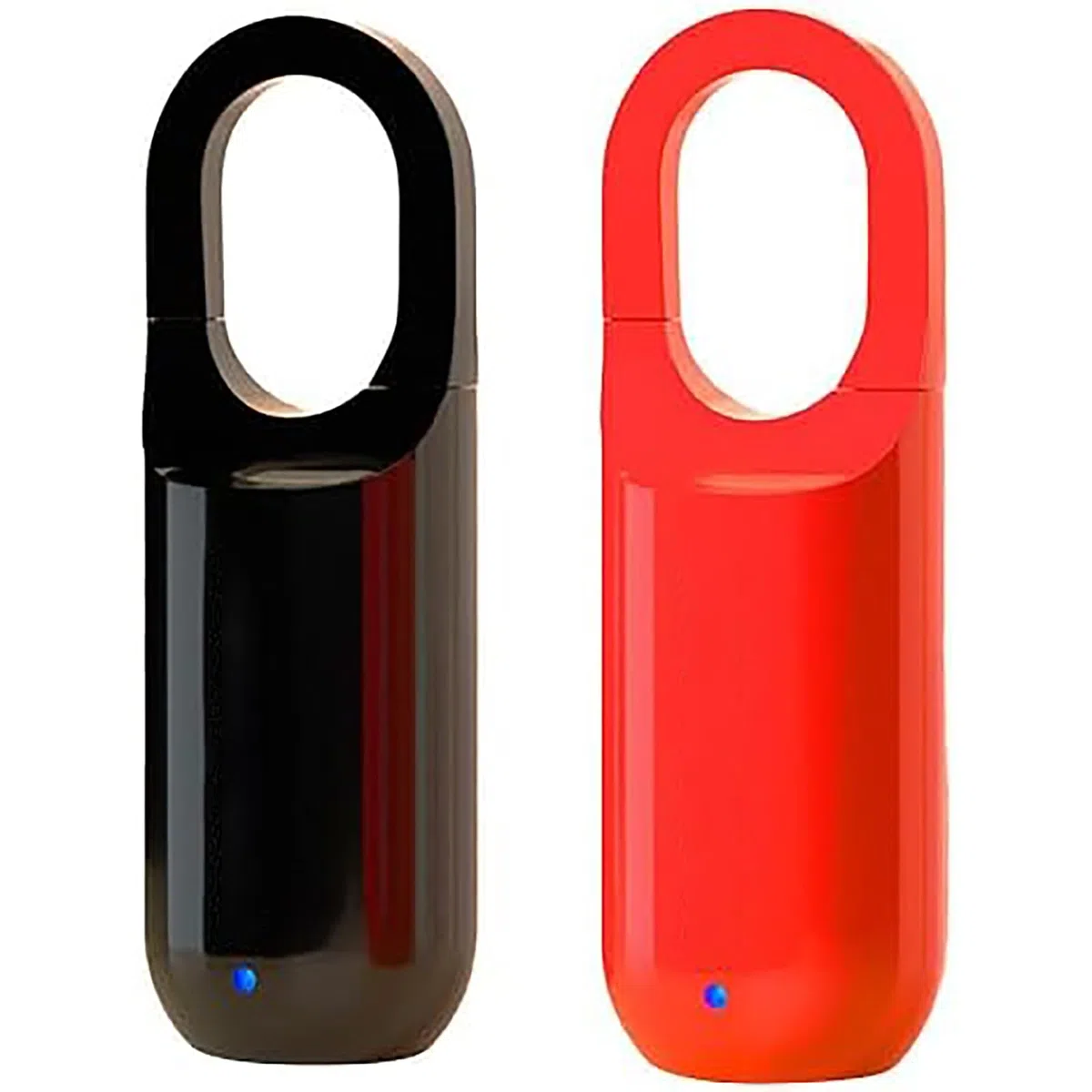 Candado Inteligente con Huella Dactilar: Cerradura Biométrica Sin Llave con Carga USB para Taquillas De Gimnasio De Alta Seguridad, Cobertizos, Trasteros, Equipaje Y Maletas. Black+Red