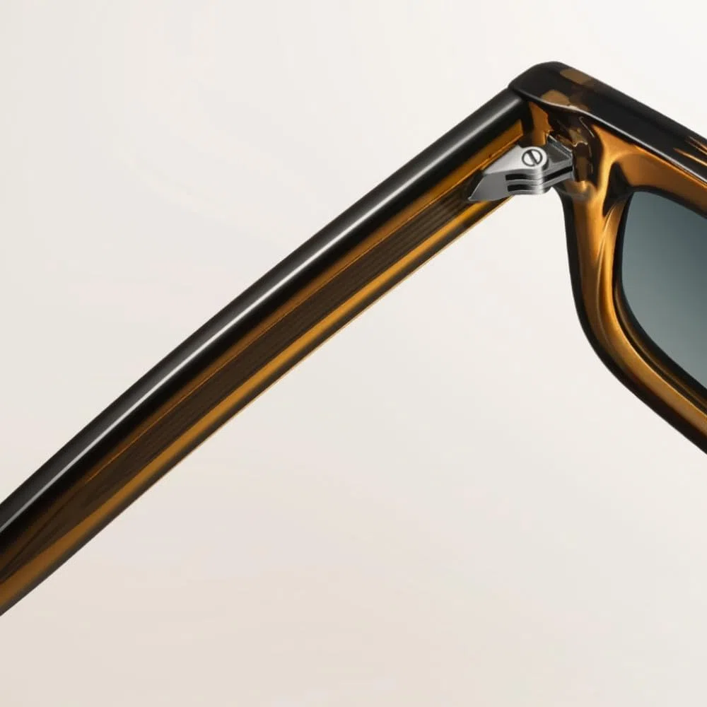 Monturas de gafas redondas de acetato polarizadas UV400 con protección antirreflejos.