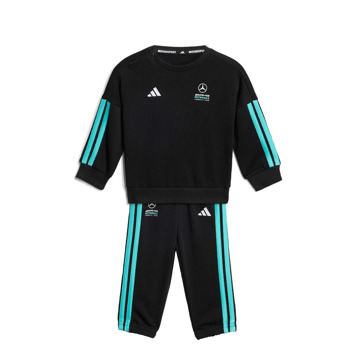 adidas Unisex Kids' CHÁNDAL MANGA LARGA MERCEDES - AMG PETRONAS FORMULA 1 TEAM DNA