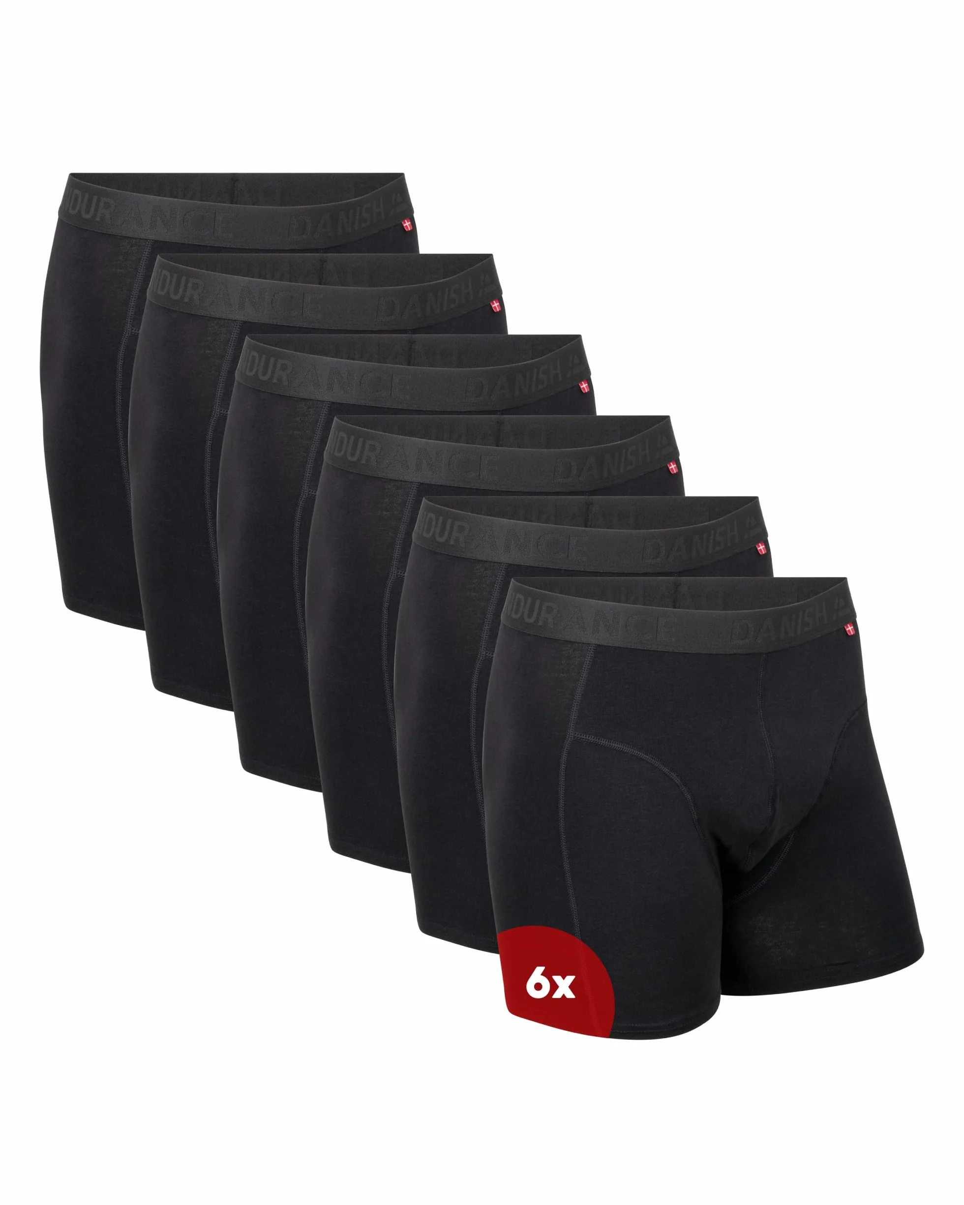 DANISH ENDURANCE Calzoncillos Boxer Algodón, Ajuste Clásico, 3 y 6 Pack