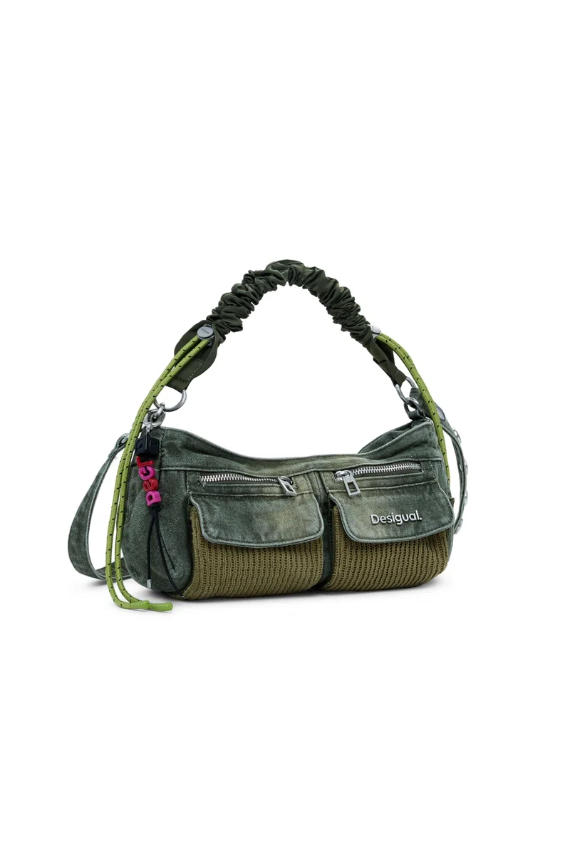 Desigual bolso de hombro bolso bandolera Donosti Bravo Hand Bag Kaki caqui