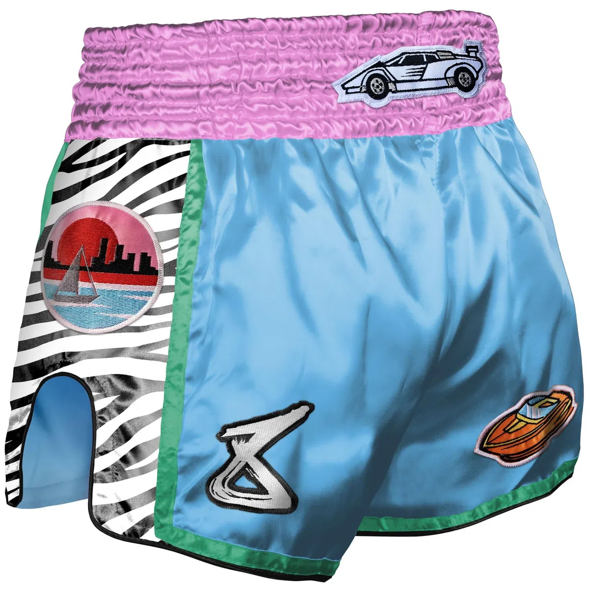 8 Weapons Pantalones cortos de Muay Thai de Miami