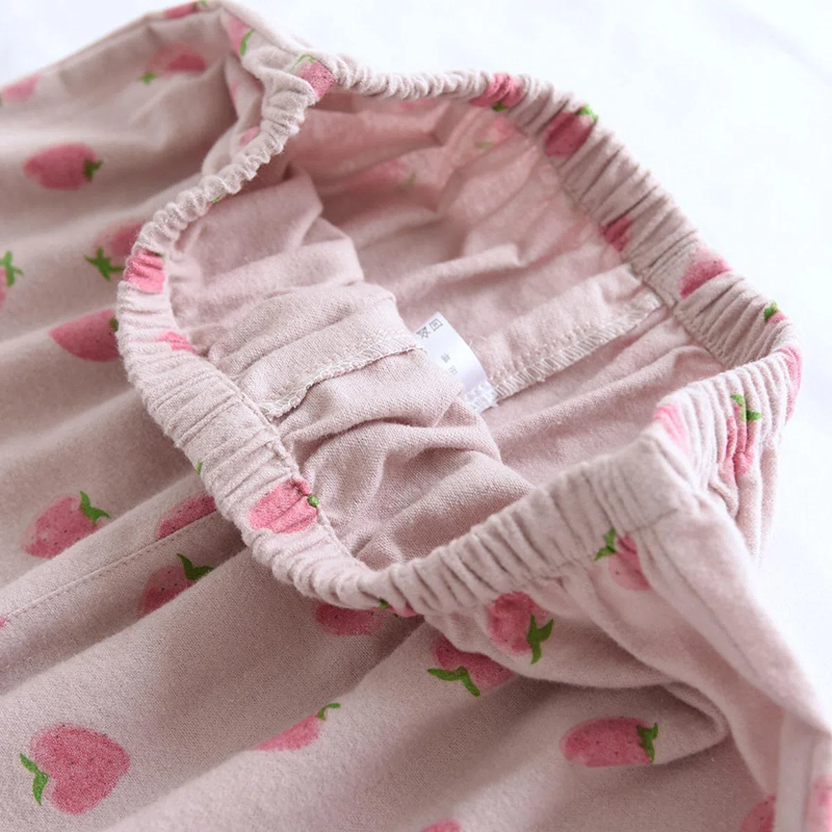 Un Pijama Cómodo Pijamas De Mujer Pijamas De Mujer Pijamas De Otoño Conjunto De Pijamas De Mujer Pantalones De Manga Larga De Algodón Puro Ropa De Dormir para Mujer,Strawberry-Pink-XL
