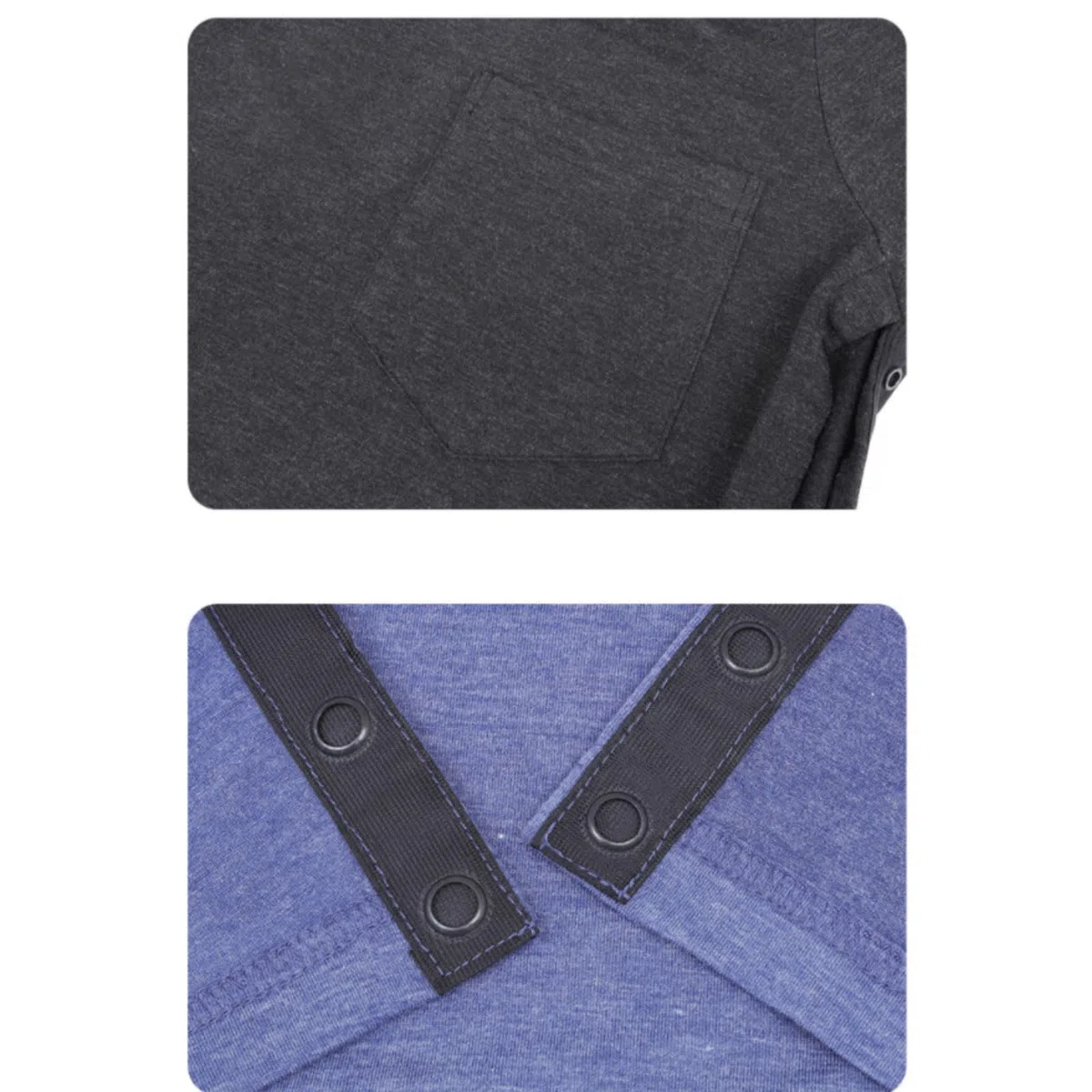 Traje de enfermería Batas unisex de manga larga para pacientes, ropa de algodón para enfermería, batas de hospital para poscirugía, ayuda de enfermería para ancianos, hombres y mujeres, reutilizables