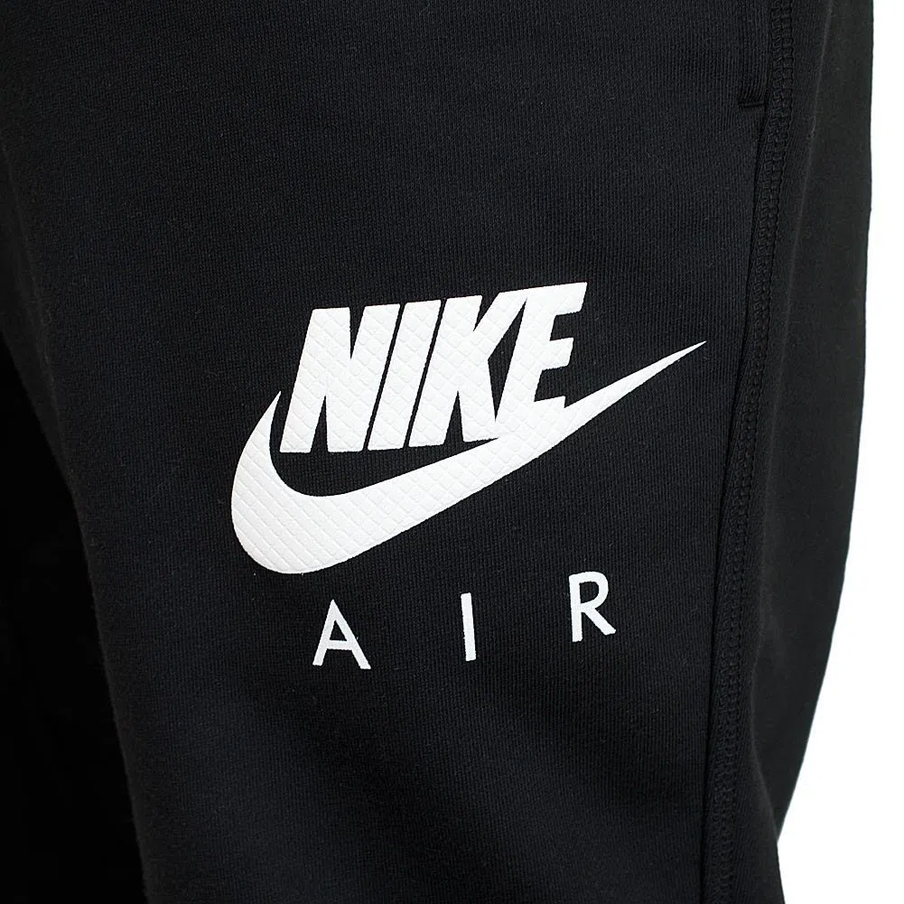 Nike AW77 FLC Cuff PT-Air HTG - Pantalón para Hombre, Color Negro/Blanco, Talla XL