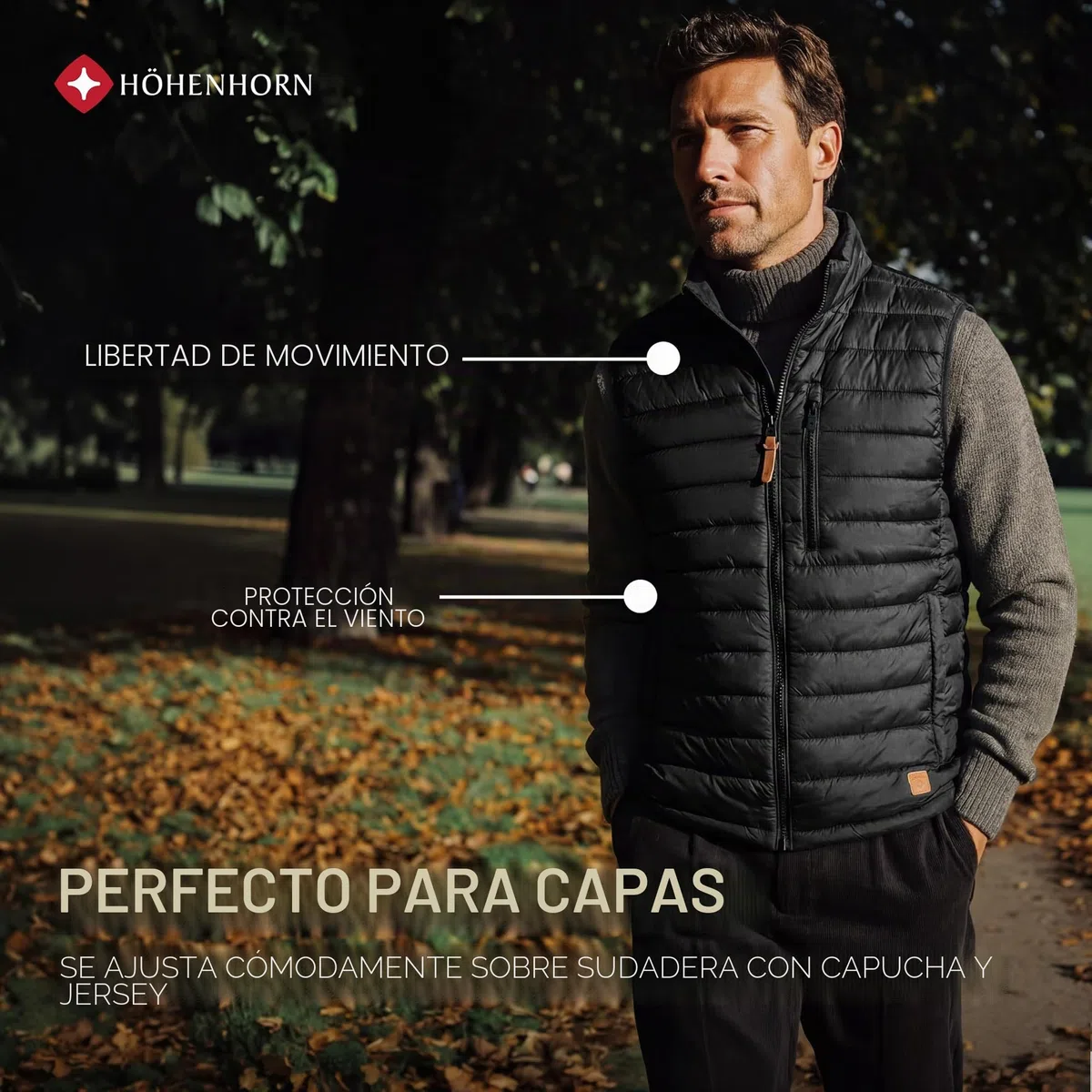 Höhenhorn Westalm - Chaleco acolchado para hombre