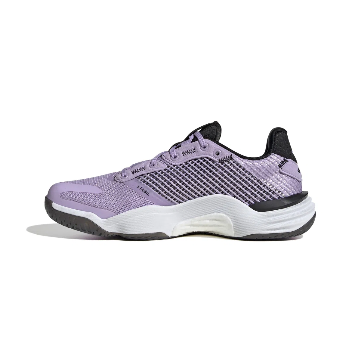 adidas Mujer Stabil 16 Indoor Shoes, Powder Plum/Core Black/Cloud White, 38 EU