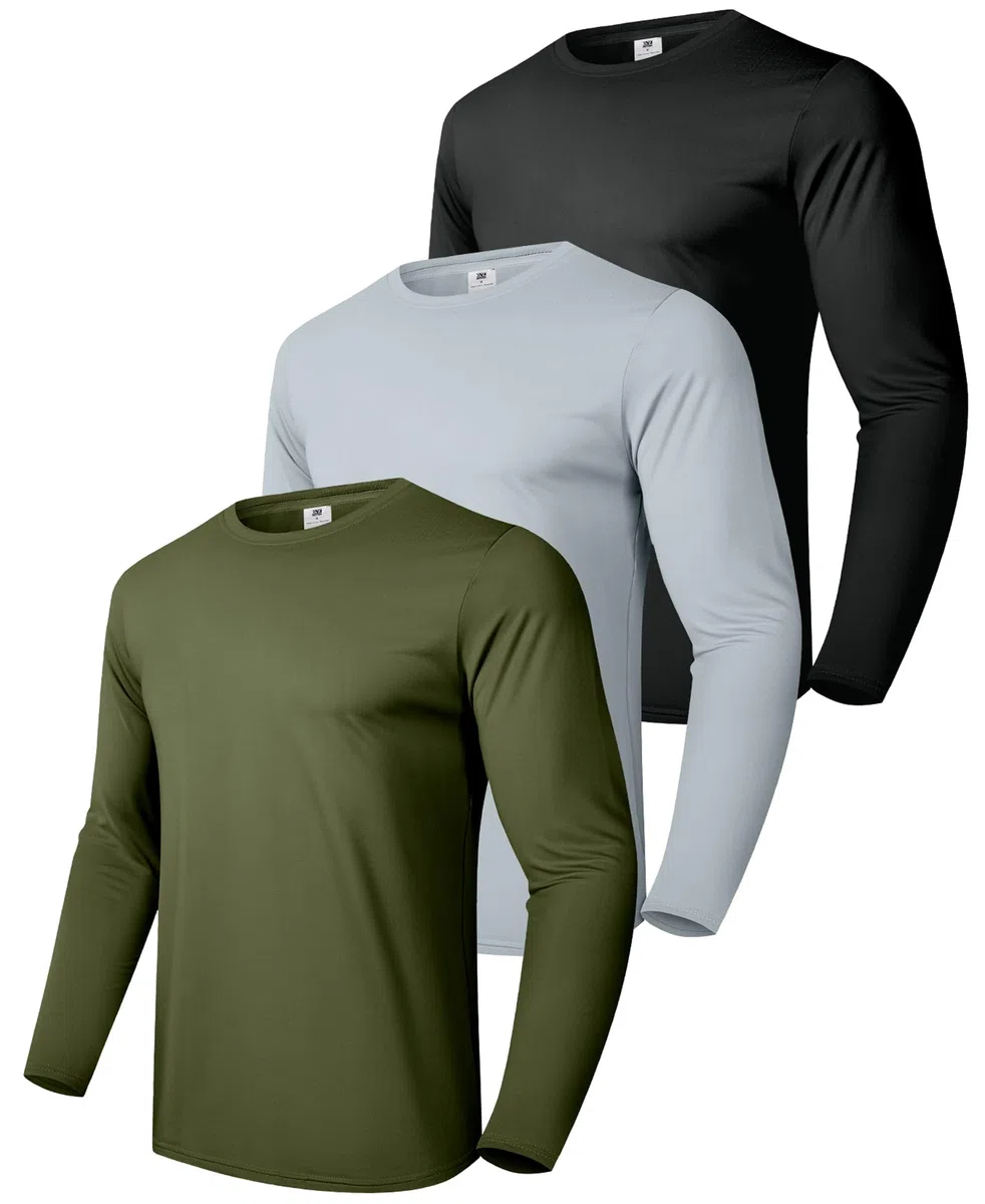 Boyzn - Camiseta básica para hombre de algodón, informal y ligera, para verano, manga corta, con cuello redondo (2, 3 o 4 unidades)