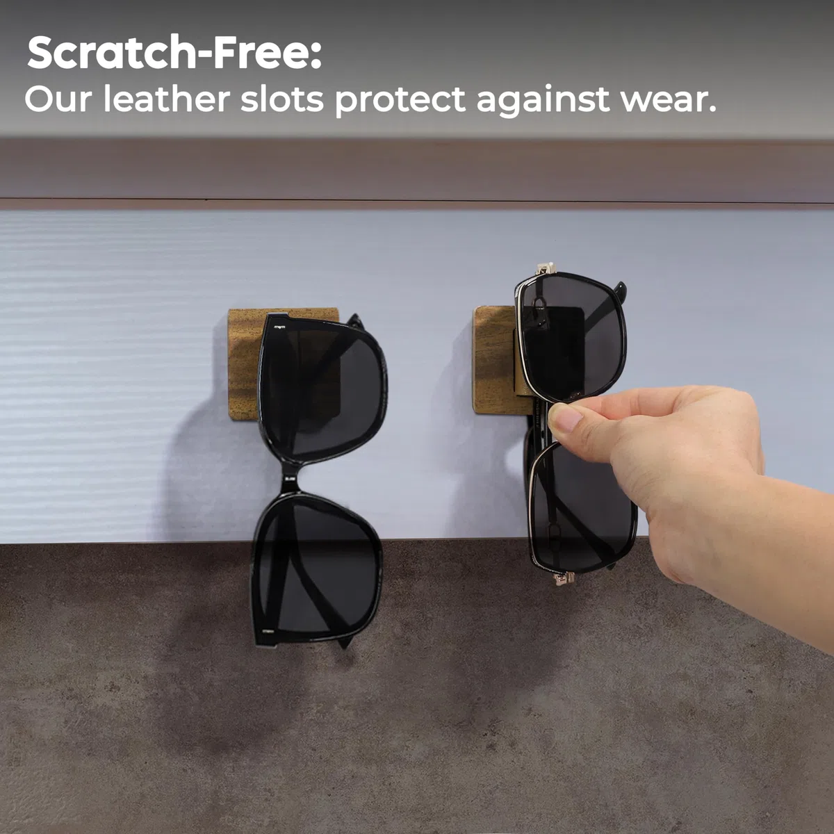Spaceneat Soporte para gafas de sol para pared, mantén tus gafas seguras, organizador de lentes de sol, soporte para gafas, exhibición de lentes de sol, soporte para gafas de sol para múltiples