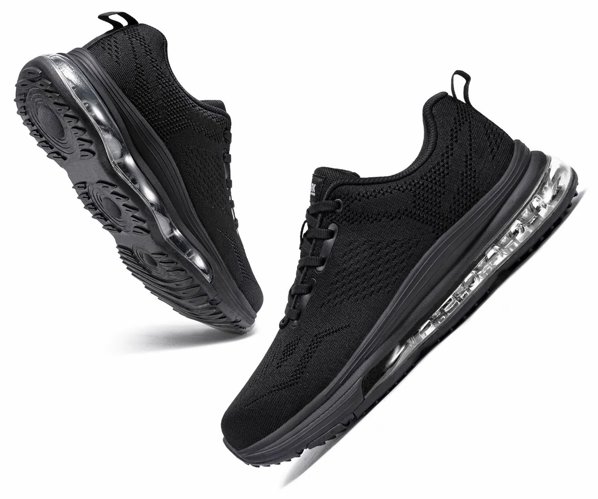 LARNMERN Zapatillas de seguridad antideslizantes con puntera de acero para hombre, ligeras, cómodas, transpirables, para correr