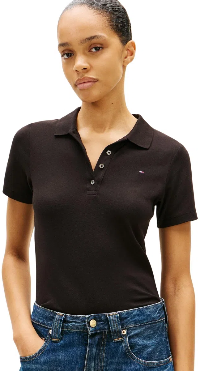 Tommy Hilfiger Polo de Manga Corta Mujer 1985 Polo Slim Fit