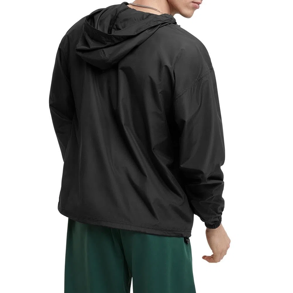 Champion Chaqueta plegable para hombre, Negro-549369, XL