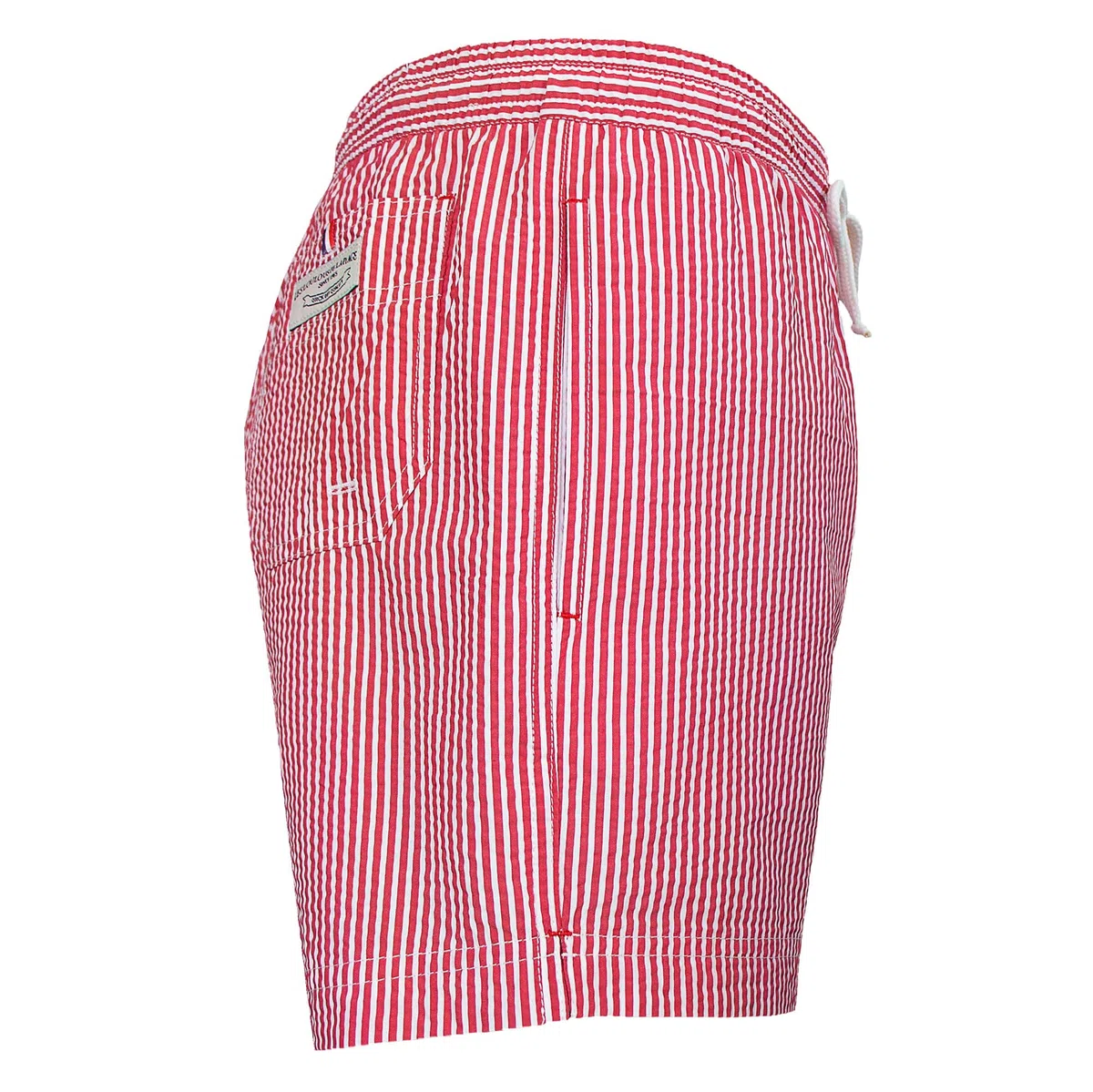 Les loulous de la Playa – Bañador para hombre, clásico, rayas, rojo y blanco rojo M