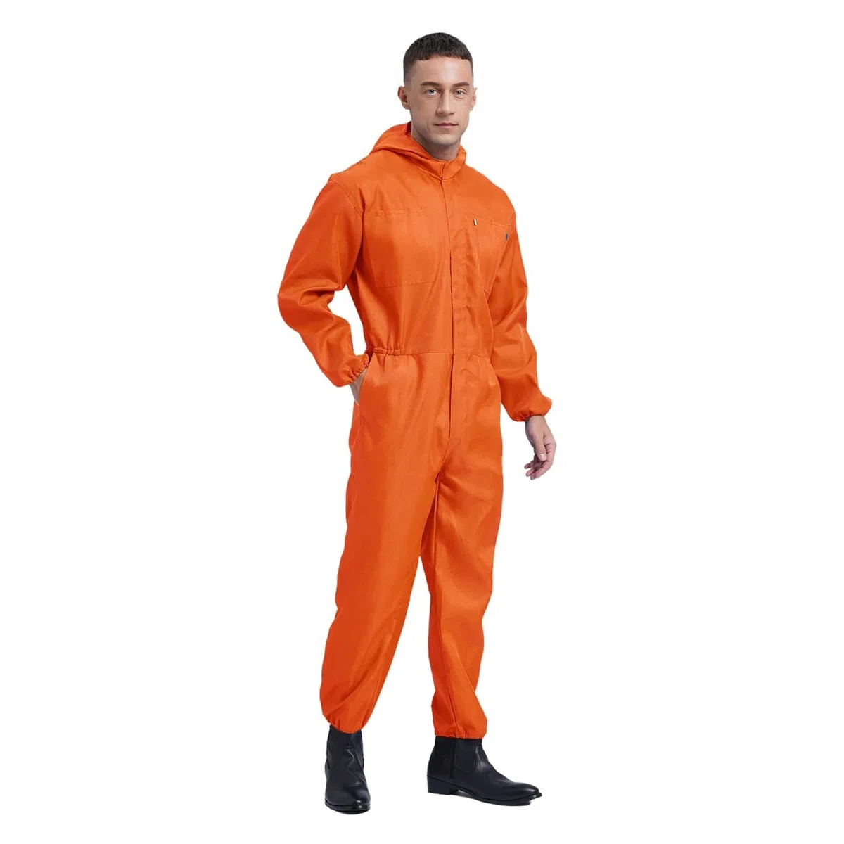Monos de Trabajo for Hombre, con Bolsillos Grandes, Mono for Taller, Capucha a Prueba Polvo, Uniforme mecánico para Talleres Mecánicos