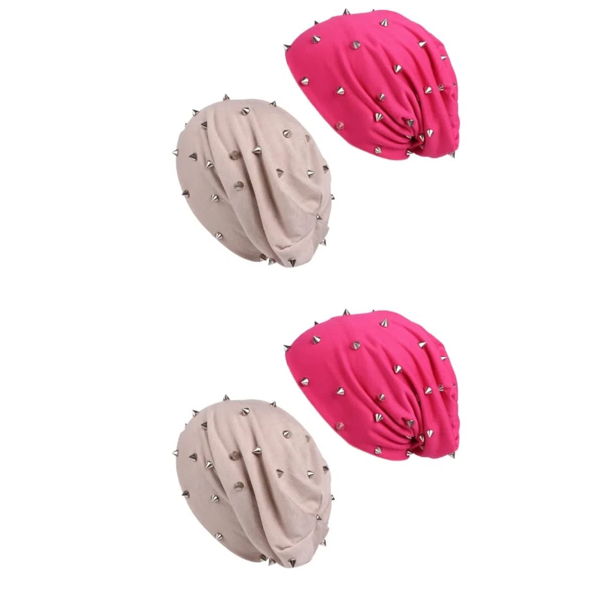 SOIMISS 4piezas Gorro De Pompón De Moda Para Mujer Conjunto Gorro y Cálido Para Otoño Invierno Beige Para Ejercicio Uso Diario y Confort Días Fríos