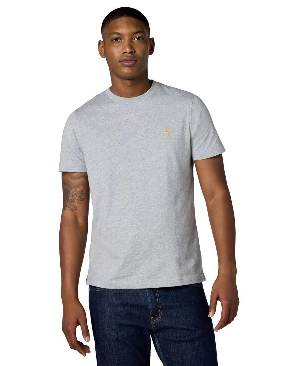 BROOKS BROTHERS Short Sleeve Cotton Crew Neck Logo T-Shirt Camiseta Hombre (Pack de 1)