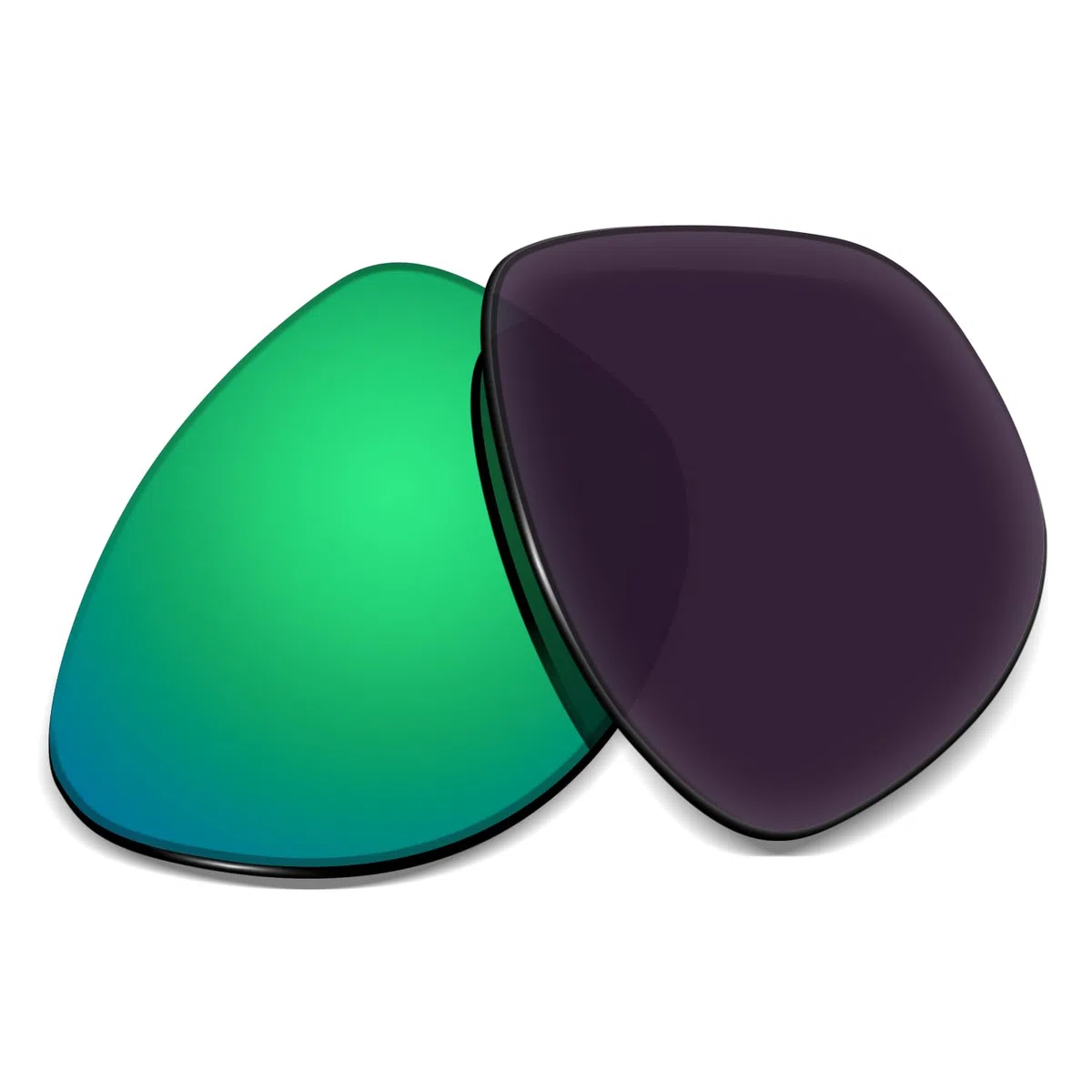 Lentes de repuesto de 1,5 mm compatibles con gafas de sol Ray-Ban RB4330 de 56 mm, antiarañazos y resistentes a los impactos
