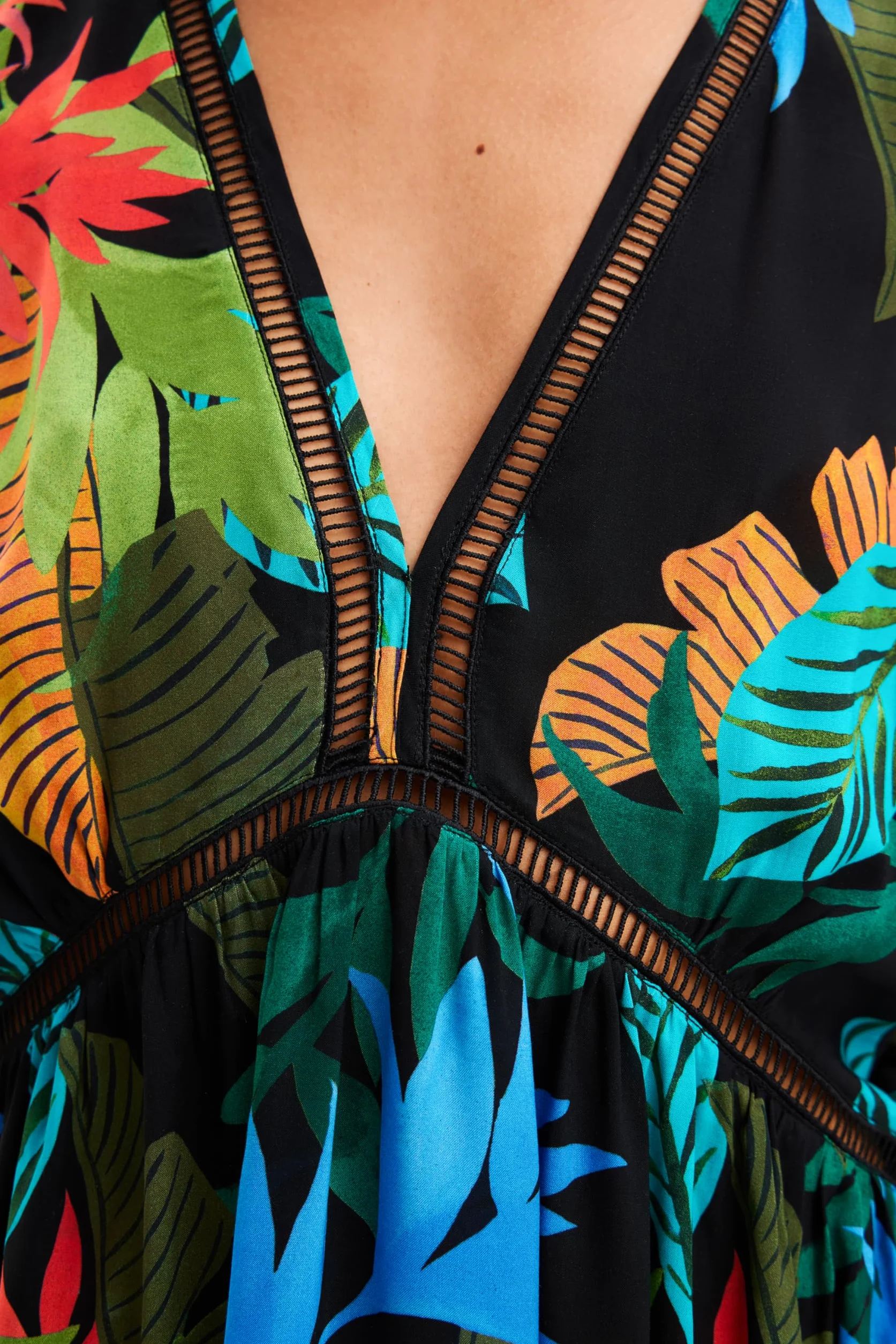 Desigual Swim_Top Tropical Party Bikini para Mujer