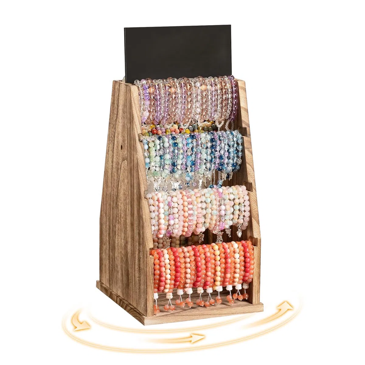 Pantalla de pulsera de doble cara giratoria con 4 niveles