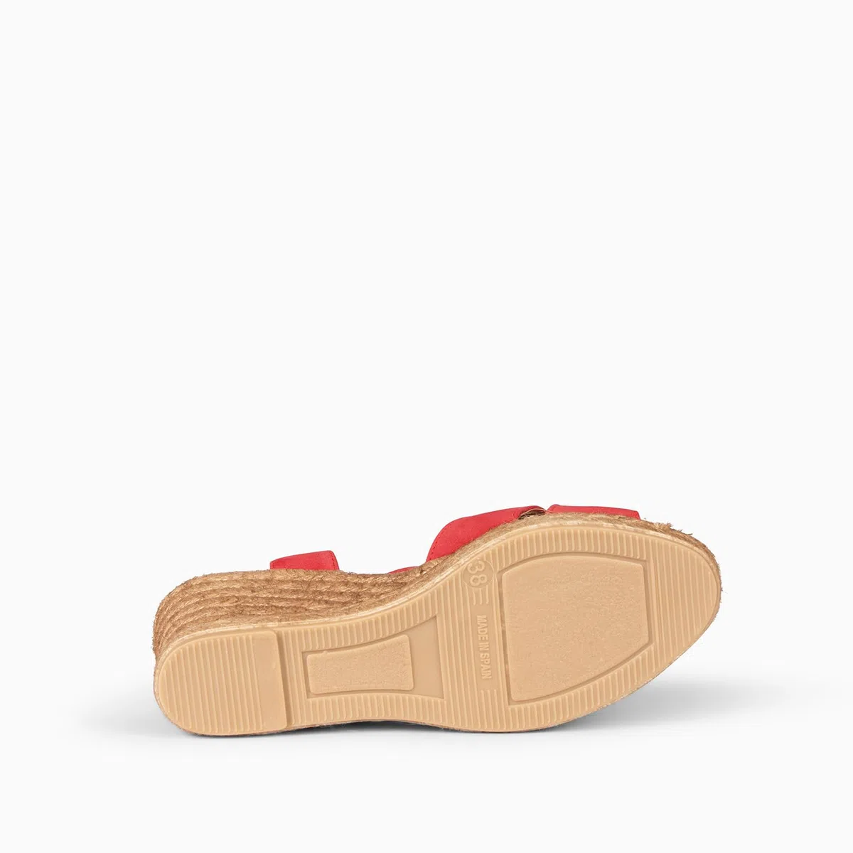 miMaO. Sandalias de esparto en piel y plantilla de gel. Hecho en España