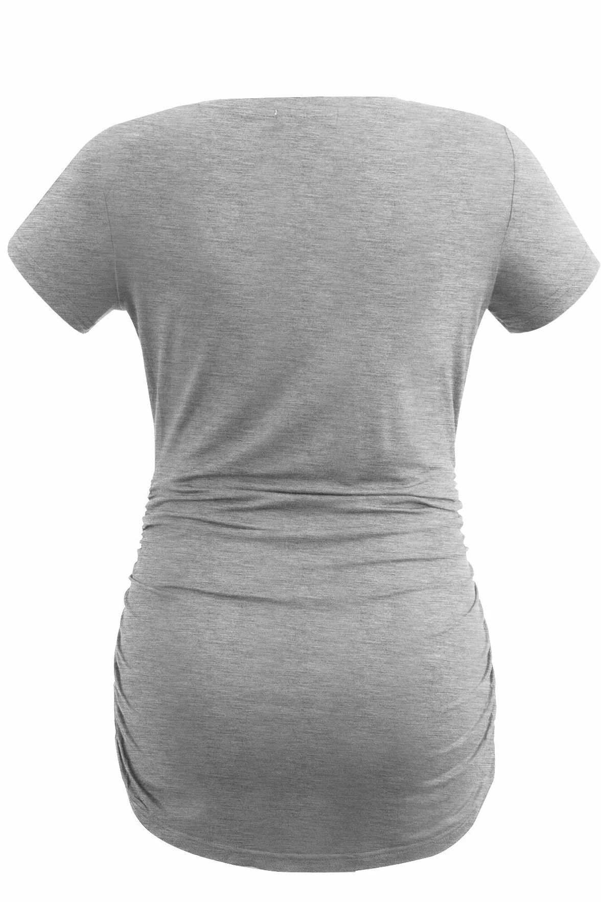Smallshow - Camiseta de embarazo con cuello en V para mujer - - X-Large