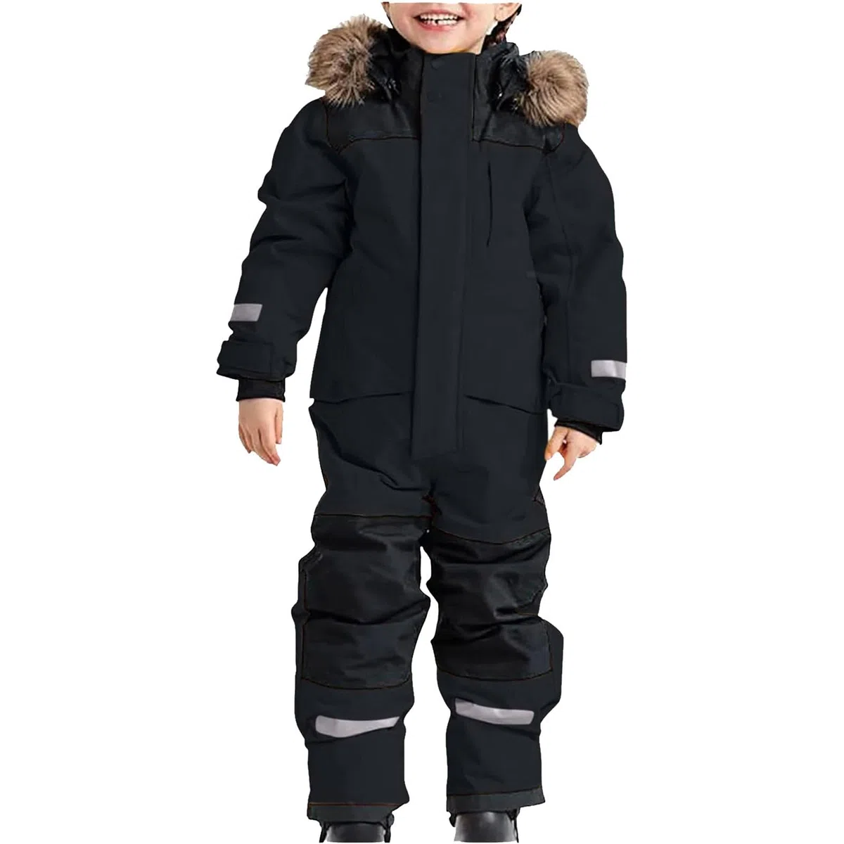 Mono de esquí unisex para niños, con capucha, traje de esquí, mono de esquí, invierno, cálido, impermeable y transpirable, para invierno, grueso, cálido, para niños, esquí, traje de barro al aire