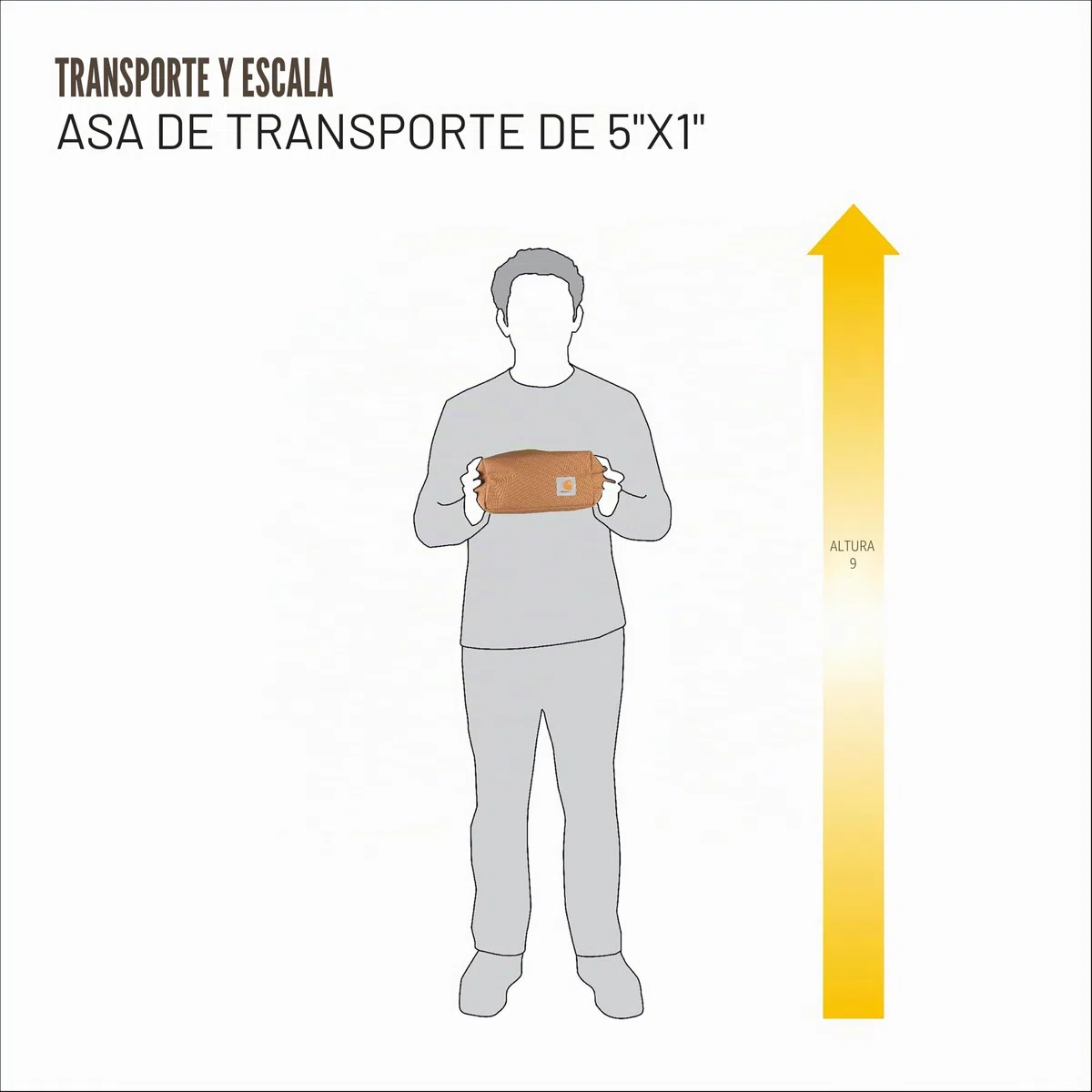 Carhartt Kit de Viaje Duradero, Organiza lo Esencial con la Bolsa de Aseo Resistente al Agua