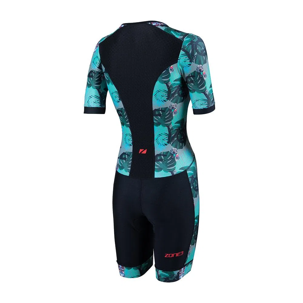 ZONE3 Women's Activate+ Short Sleeve Trisuit/One Piece Pro Triathlon Suit Made From Lycra Sport Fabric