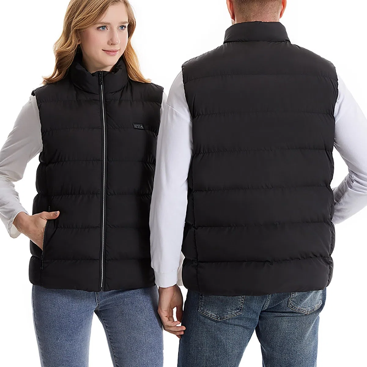 Chaleco calefactable unisex con 26 almohadillas calefactoras de fibra de carbono y 3 niveles de temperatura. Chaqueta calefactable de invierno para motociclismo, pesca, esquí y actividades a