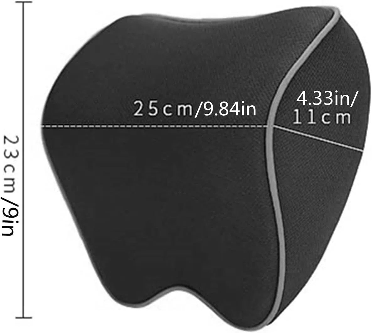 Almohada para Cuello para Audi Q6 e Tron AB 2022 | Cojín Ergonómico de Espuma Viscoelástica para Asiento de Auto Transpirable Soporte Cervical 2piezas