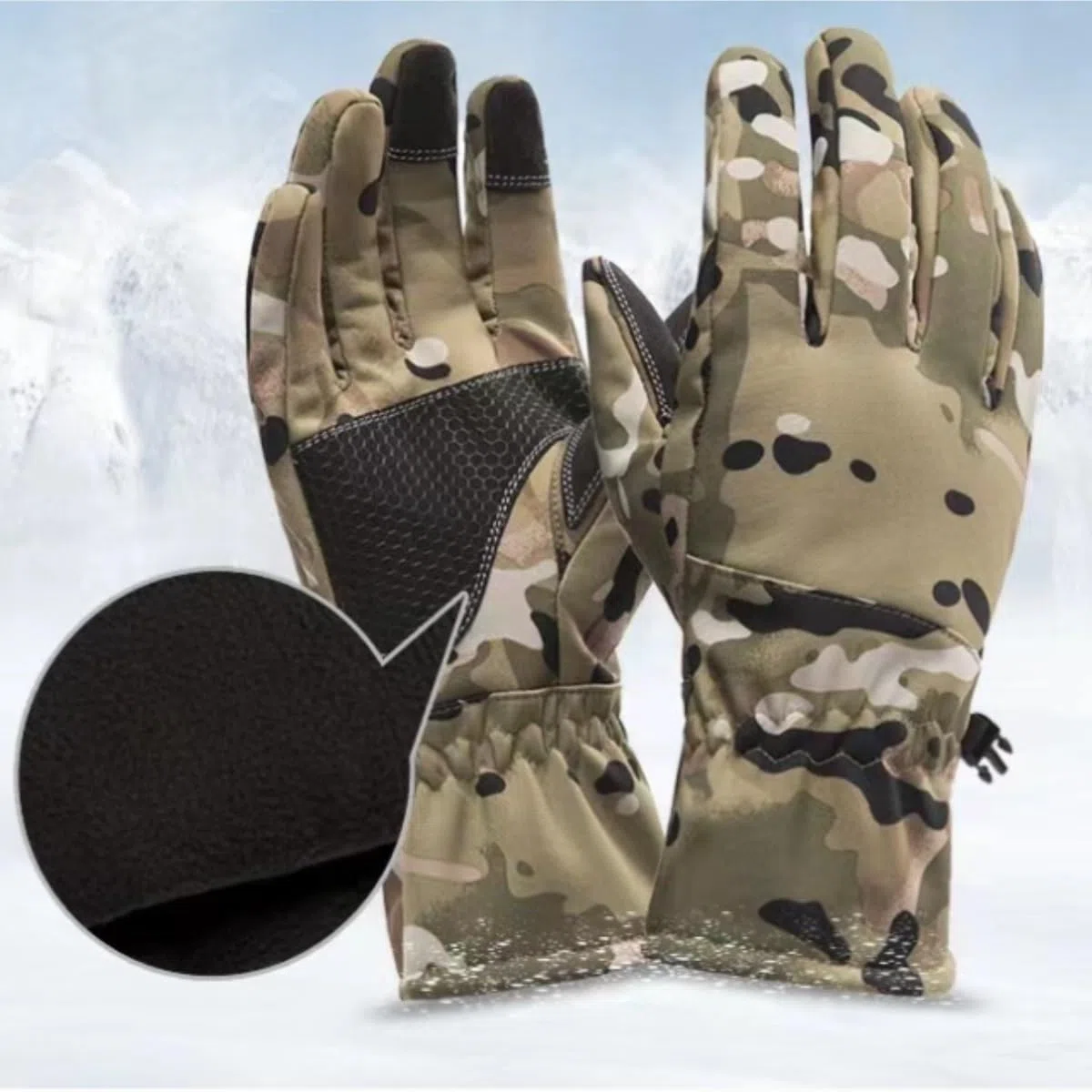 Guantes Viento Deportivos Guantes De Dedos Completos Cálidos For Invierno For Hombre, Esquí Al Aire Libre, Montañismo, Ciclismo Regalos De Invierno