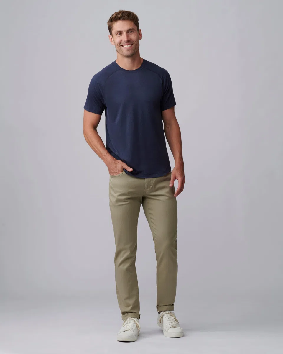 Rhone Atmosphere Tee - Camisas ultrasuaves para hombre, ligeras, absorben la humedad, antiolor