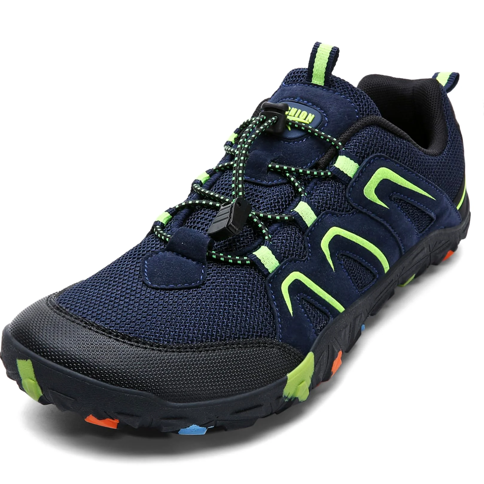 Chaussures Randonnée Garçon Chaussures de Trail Enfant léger Antidérapant Marche de Trekking Outdoor(N Azul Verde,35 EU)