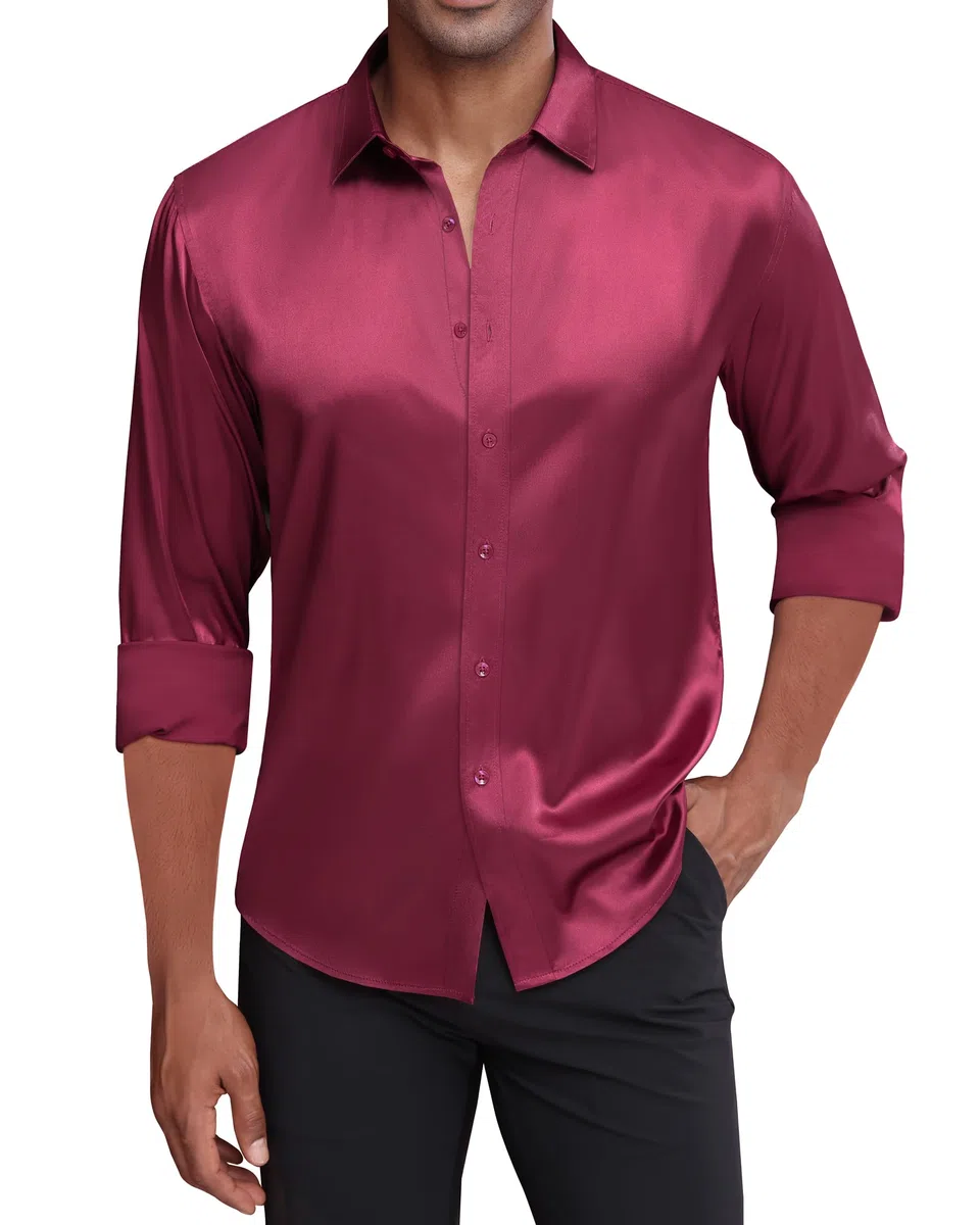 J.Ver Thcs-Stain Shirt Camisa Abotonada Hombre (Pack de 1)