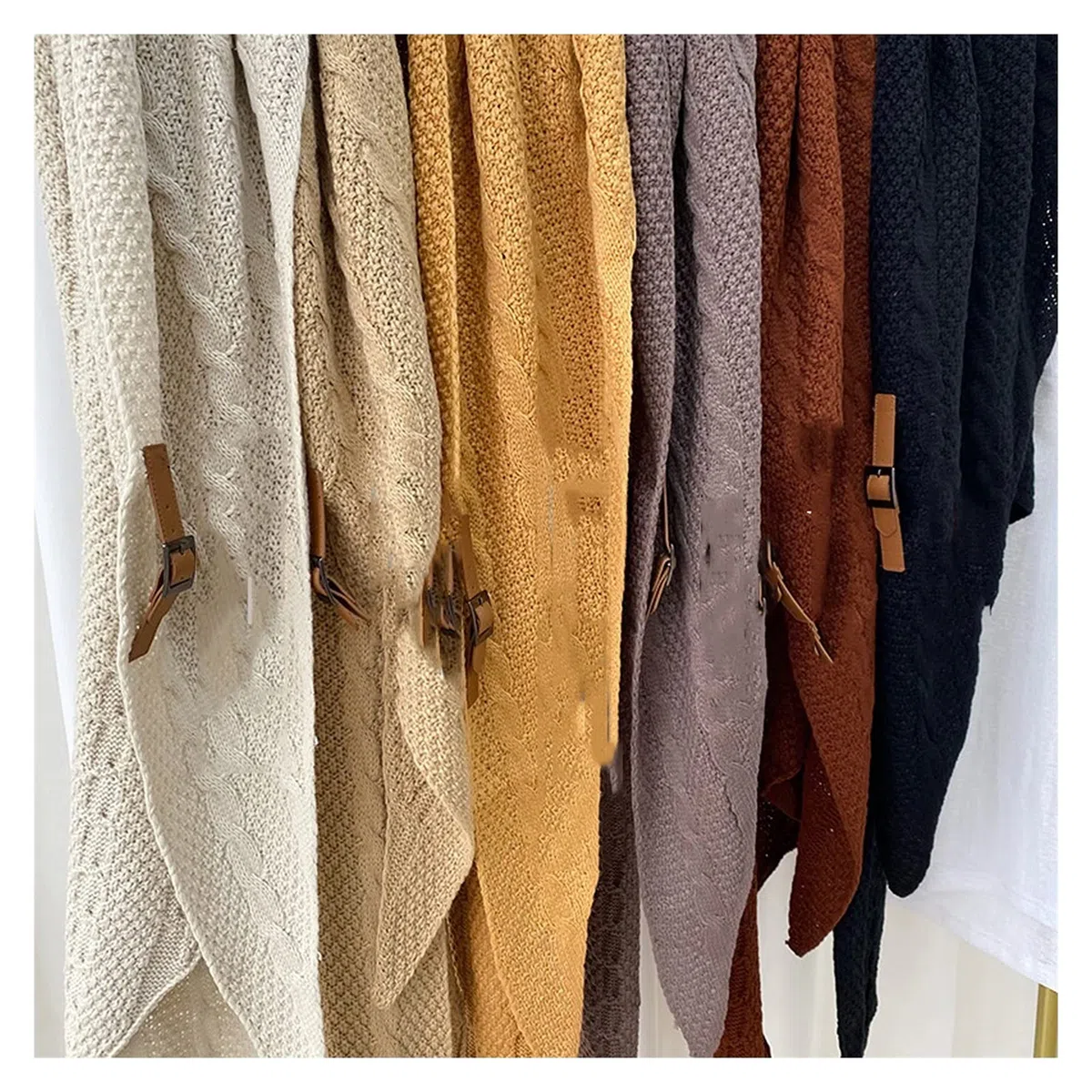 Bufandas para Mujer Las Mujeres Bufanda de la Cachemira Hijab Wrap sólido Chales Femme Diadema Hijabs Suave Poncho Capes Bufandas de Cachemira Bufanda de Invierno Premium (Color : 4)