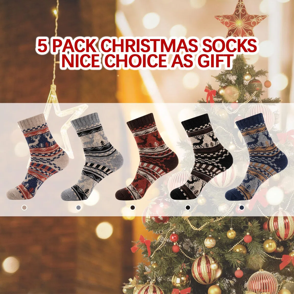 COOVAN Calcetines de lana para hombre, cálidos, de invierno, térmicos, gruesos, para clima frío, calcetines cómodos