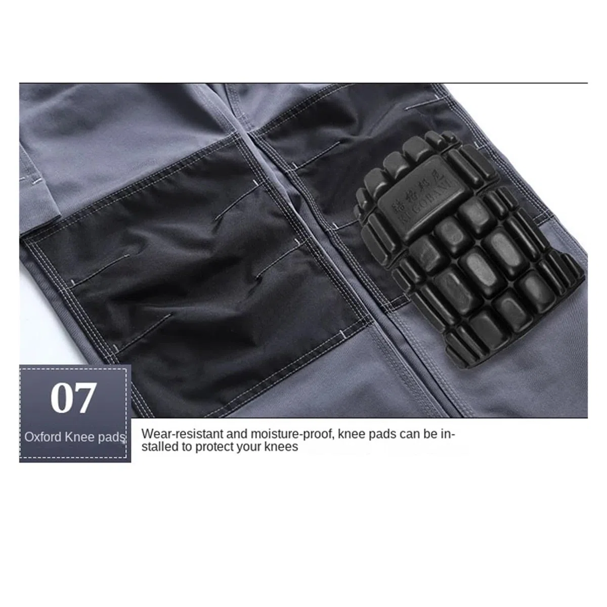 Pantalones de Trabajo Hombre Ropa de Trabajo Seguridad Reflectante Resistente al Desgaste for máquinas Taller